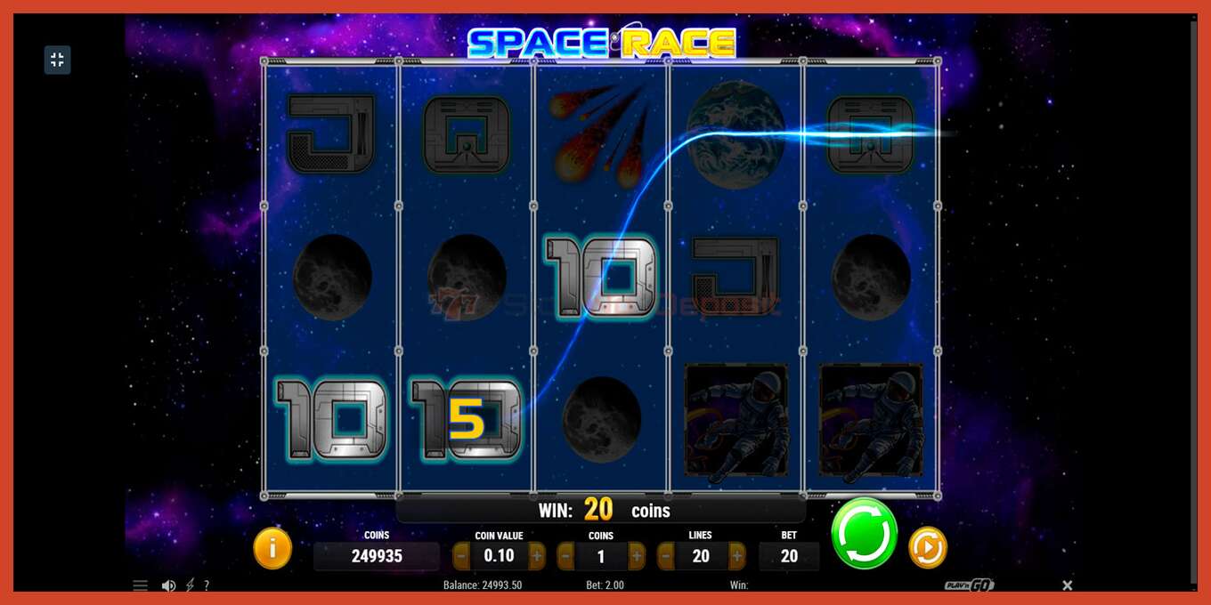 Slot screenshot: Space Race no deposit, number - 3