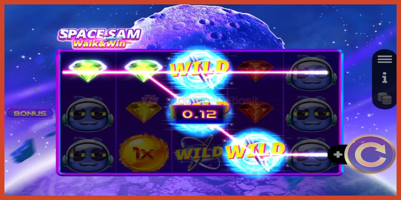 Скриншот слота: Space Sam Walk & Win без депозита, номер - 4