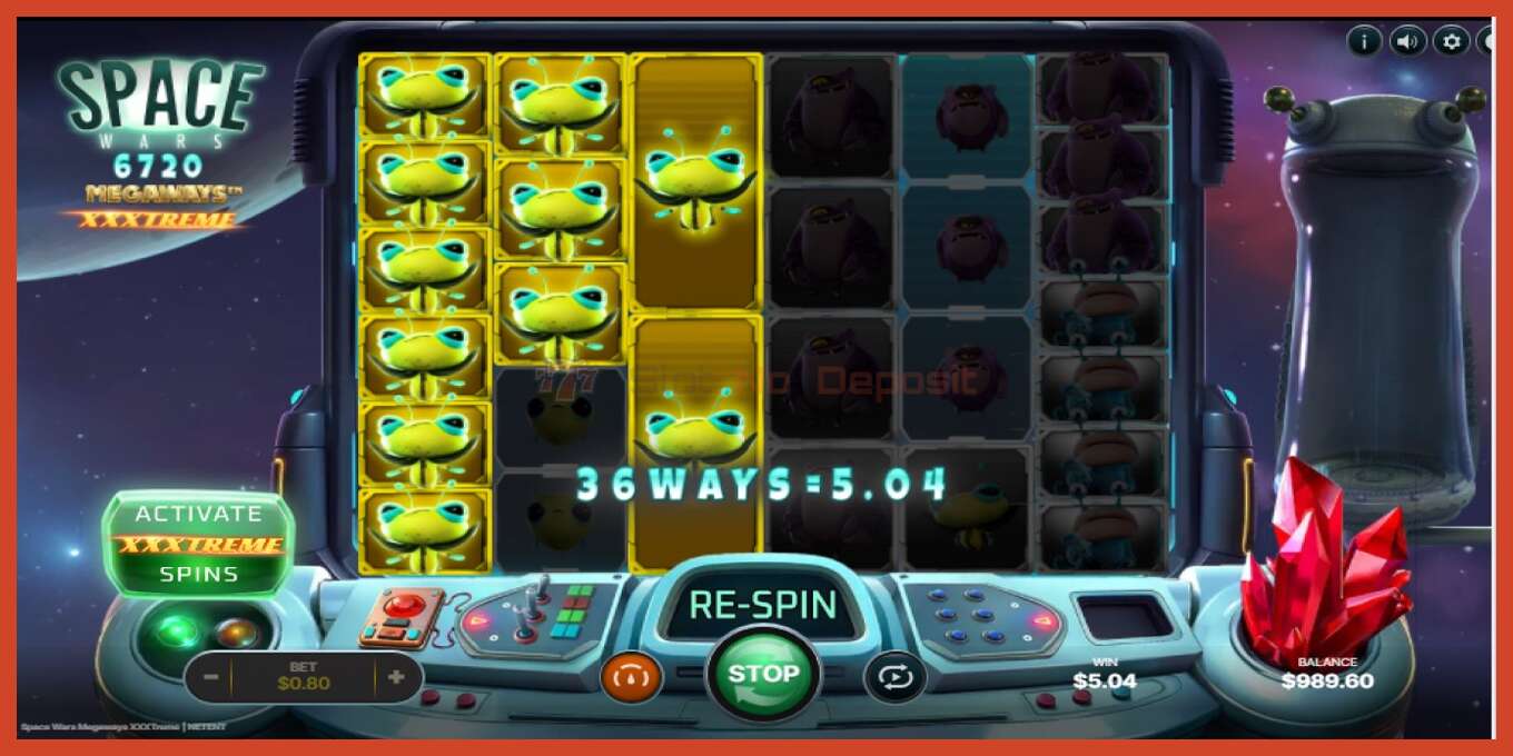 Slot screenshot: Space Wars Megaways XXXtreme no deposit, number - 2