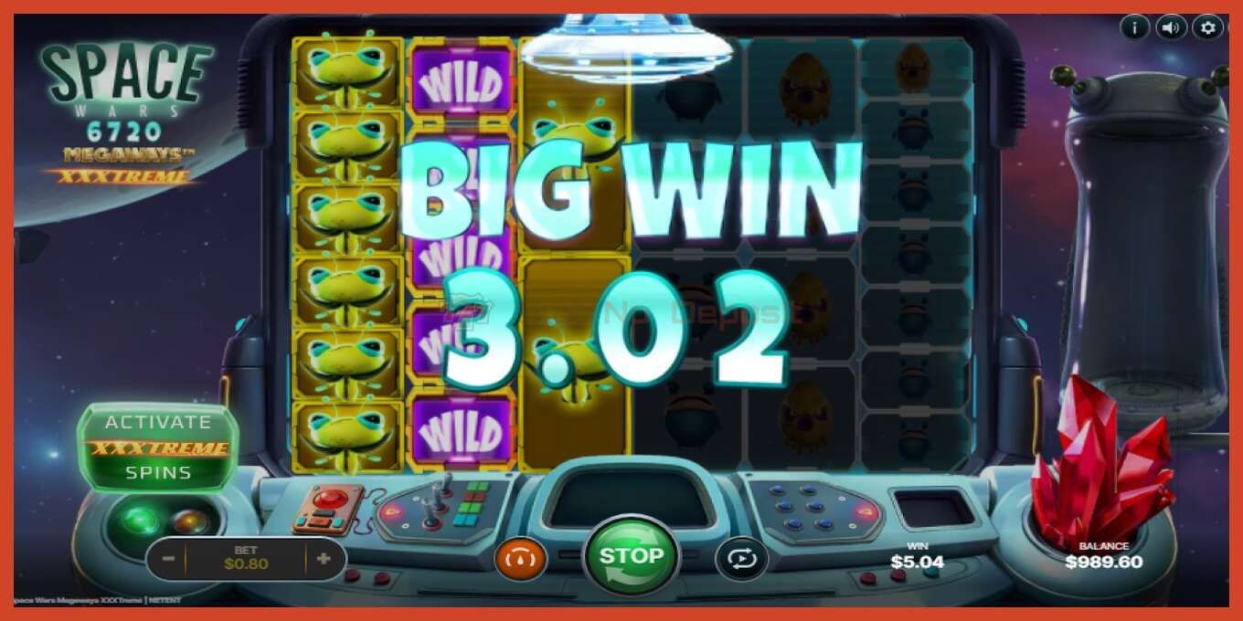 Slot screenshot: Space Wars Megaways XXXtreme no deposit, number - 3