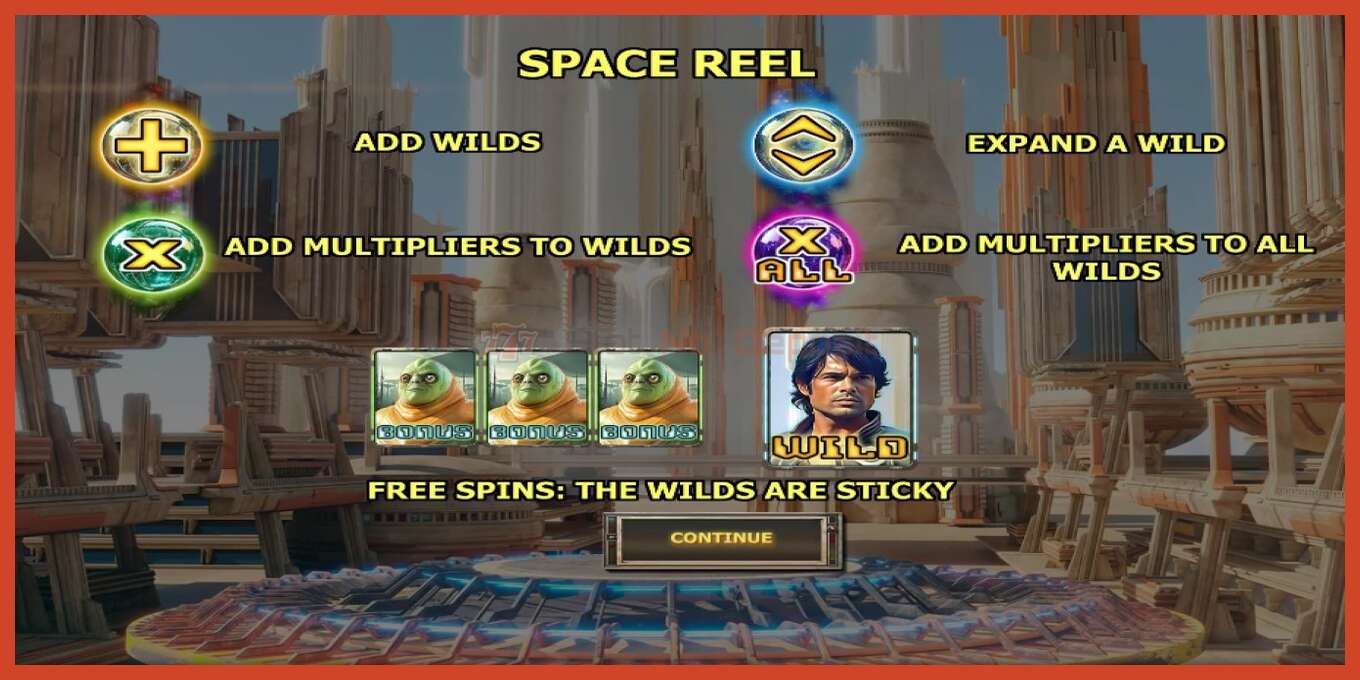 Slot screenshot: Space Wins no deposit, number - 3