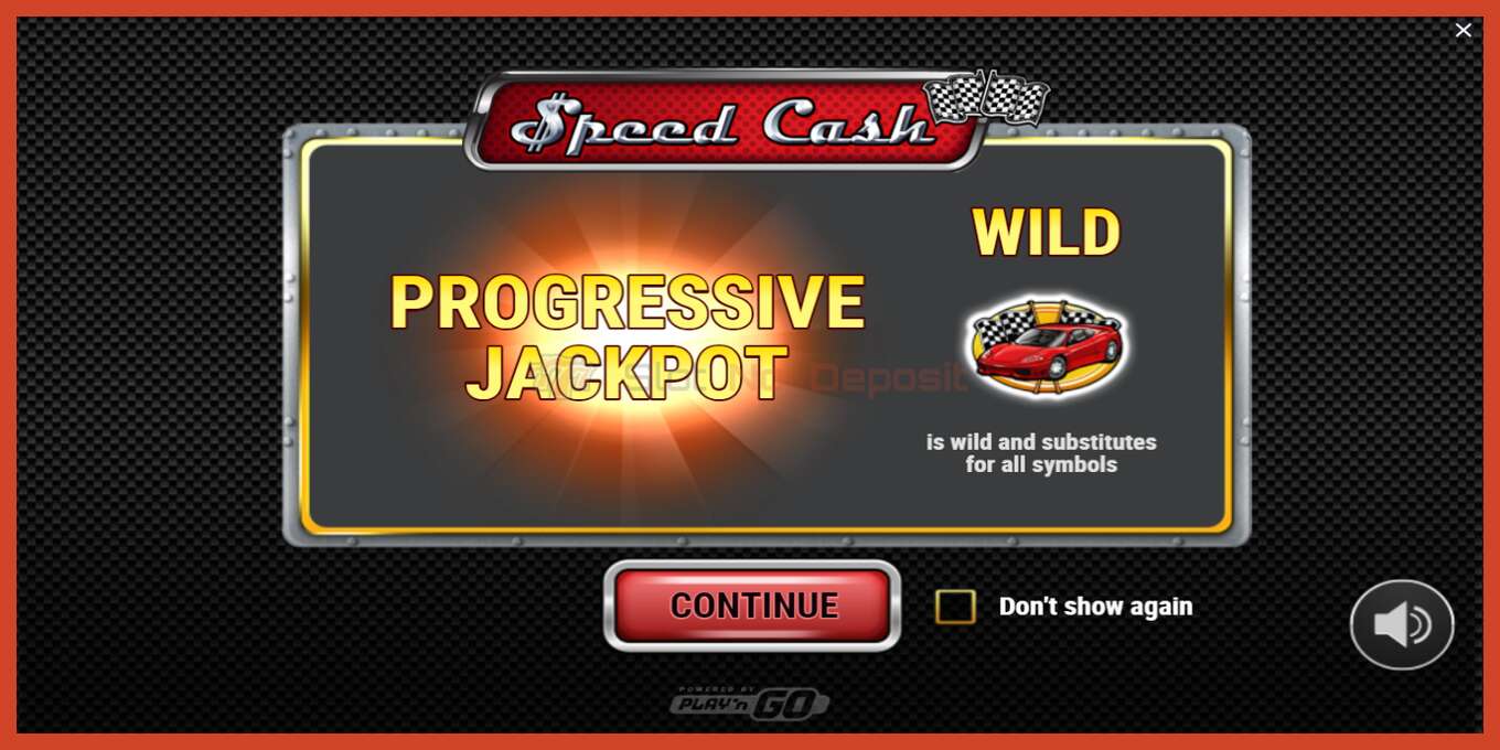 Slot screenshot: Speed Cash no deposit, number - 1