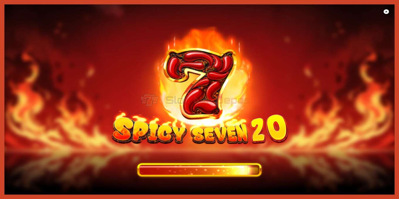 Slot screenshot: Spicy Seven 20 no deposit, number - 1