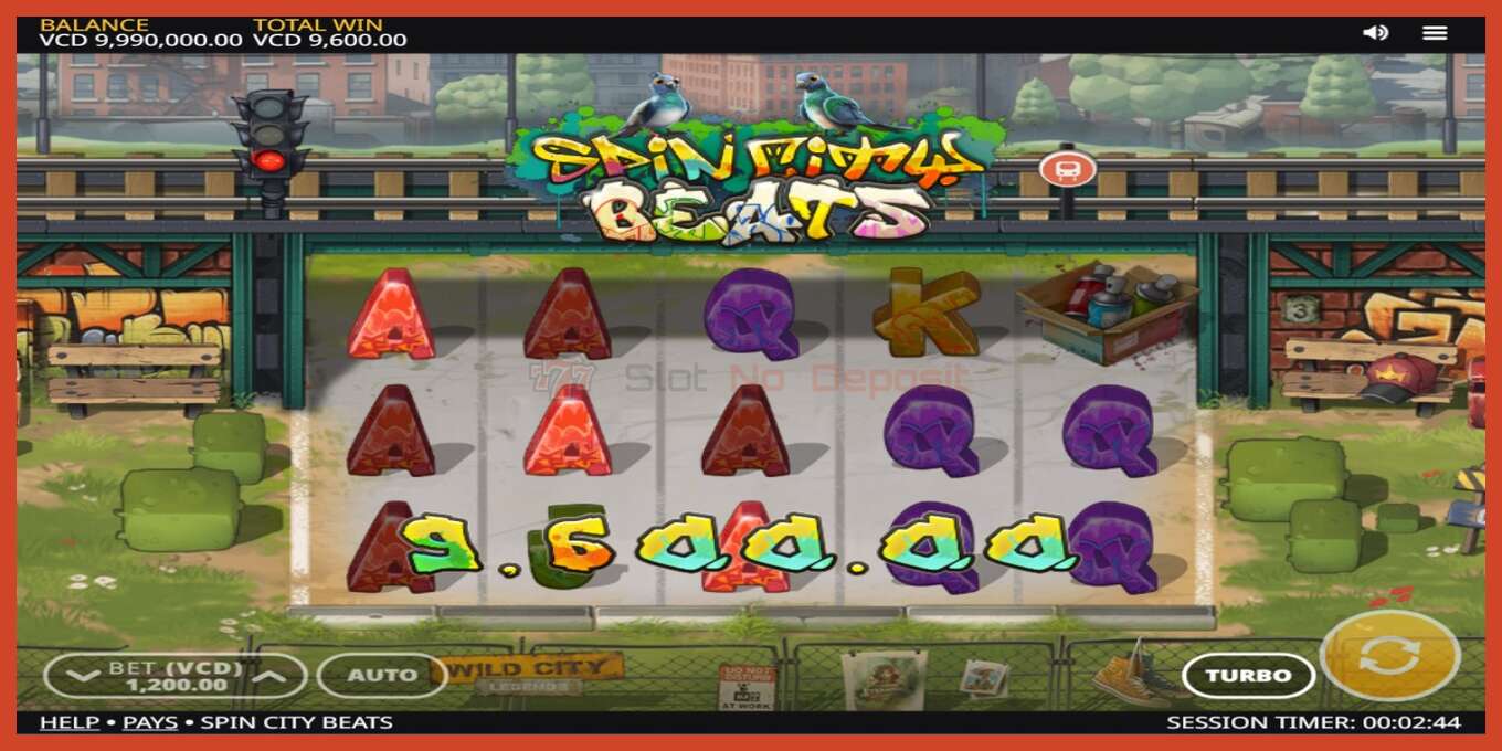 Slot screenshot: Spin City Beats no deposit, number - 3