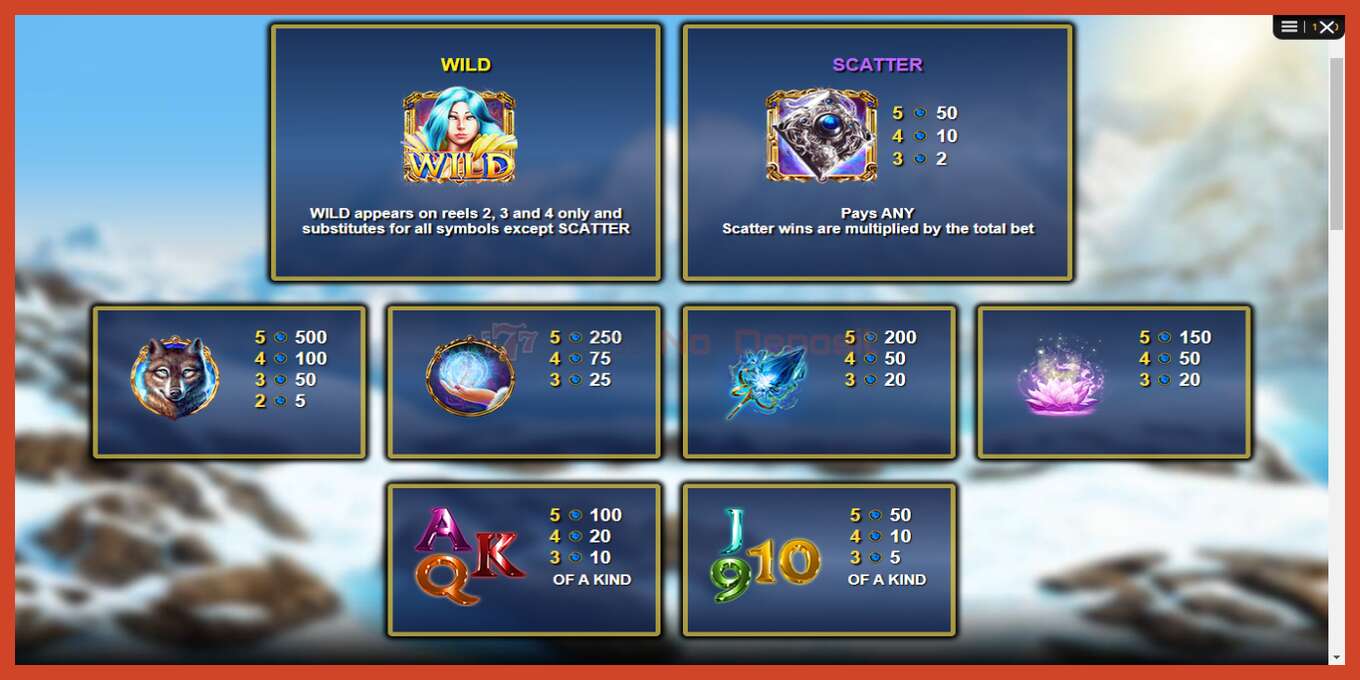 Slot screenshot: Spin Sorceress no deposit, number - 5