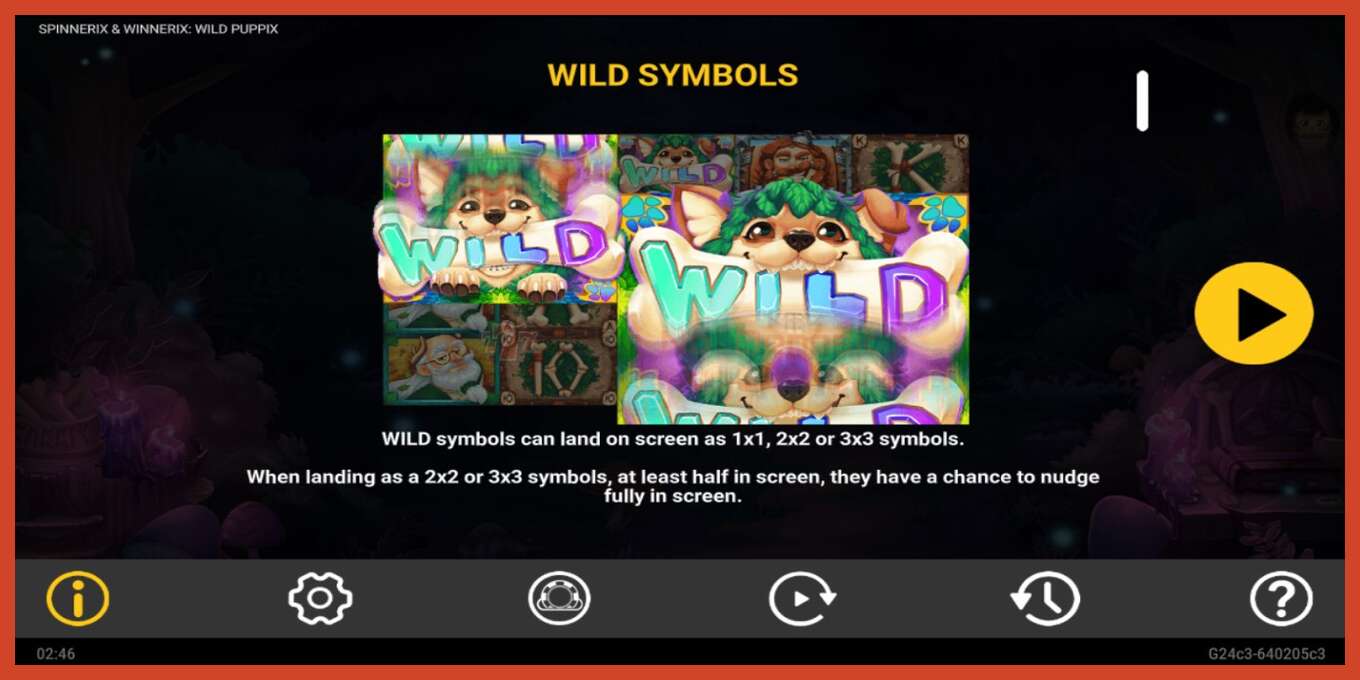 Slot screenshot: Spinnerix & Winnerix: Wild Puppix no deposit, number - 4