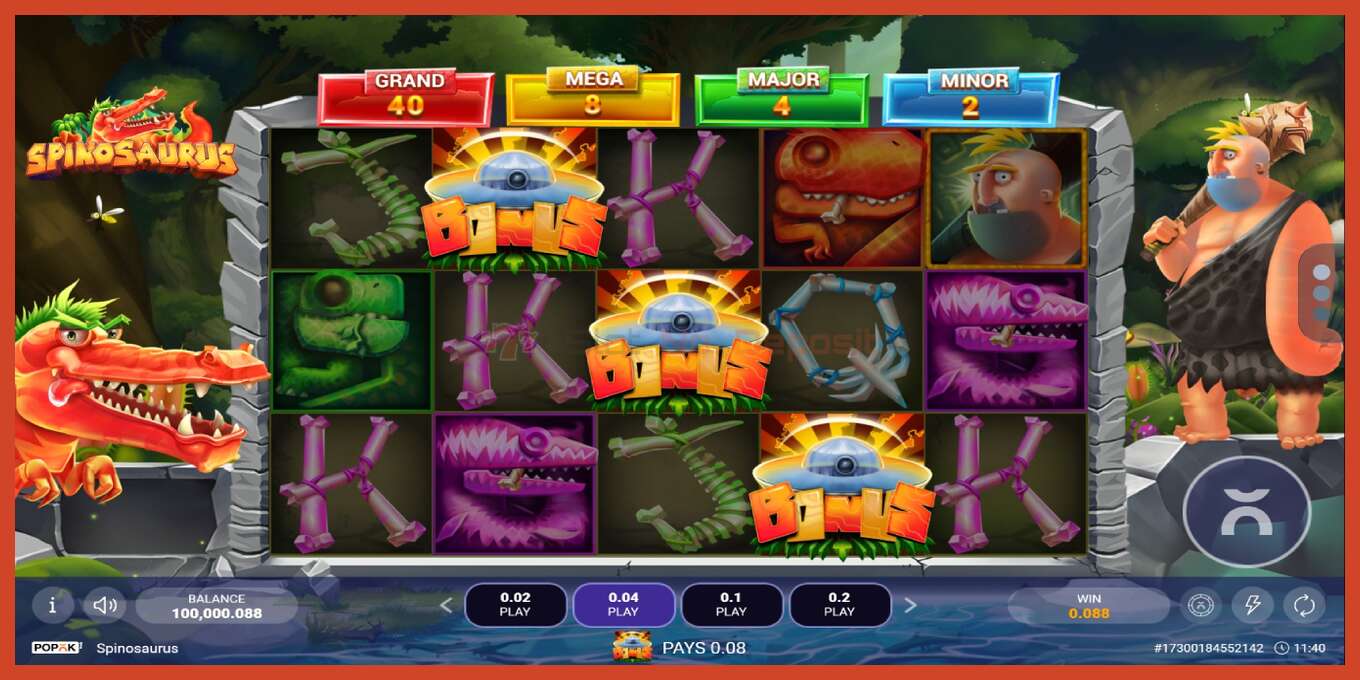 Slot screenshot: Spinosaurus no deposit, number - 4