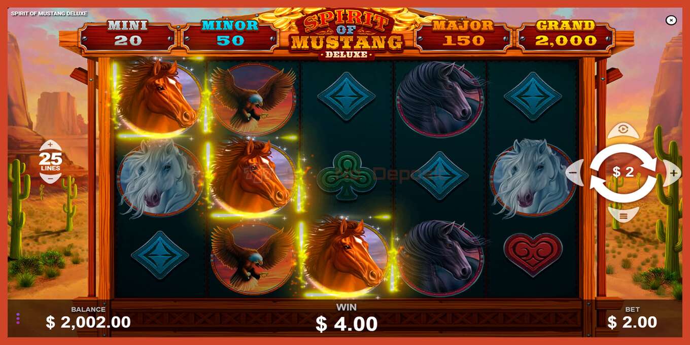 Slot screenshot: Spirit of Mustang Deluxe no deposit, number - 2