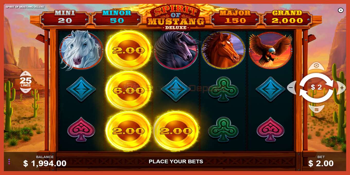 Slot screenshot: Spirit of Mustang Deluxe no deposit, number - 3