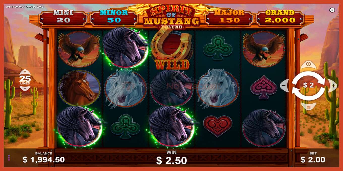 Slot screenshot: Spirit of Mustang Deluxe no deposit, number - 4