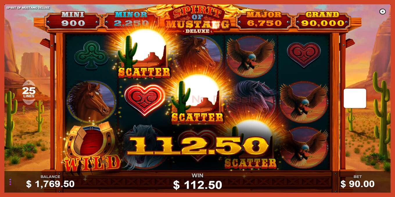 Slot screenshot: Spirit of Mustang Deluxe no deposit, number - 5