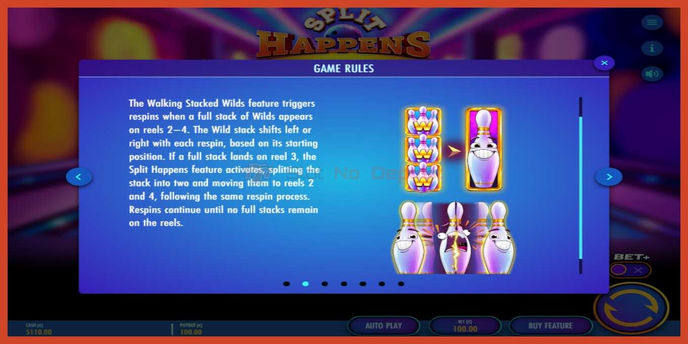 Slot screenshot: Split Happens bez depozita, broj - 4