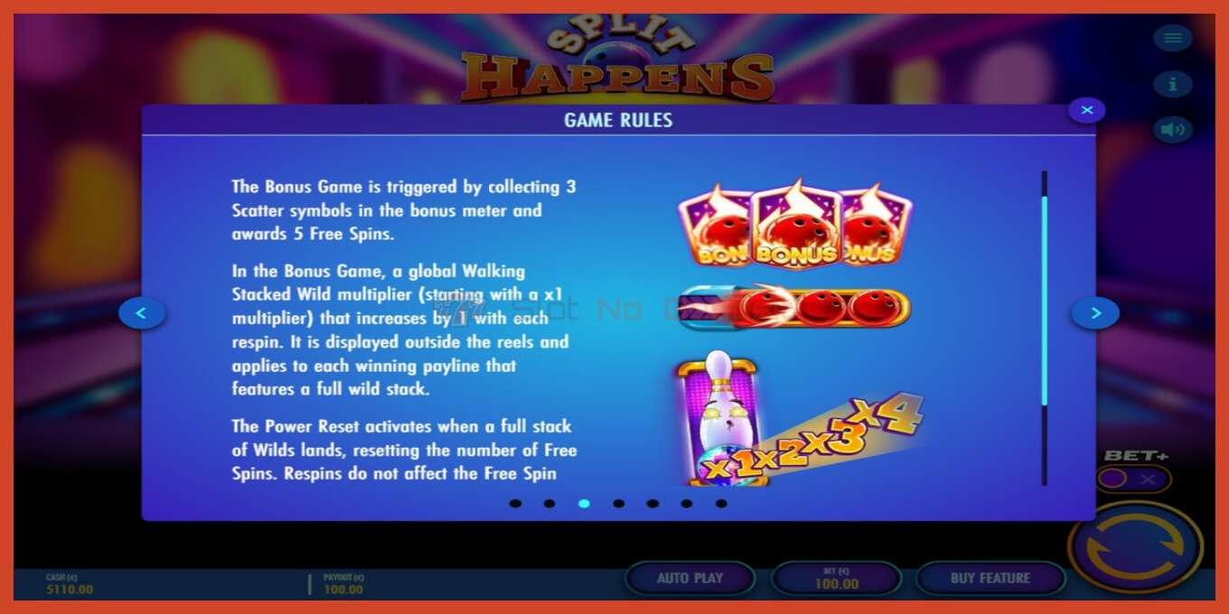 Slot screenshot: Split Happens no deposit, number - 5