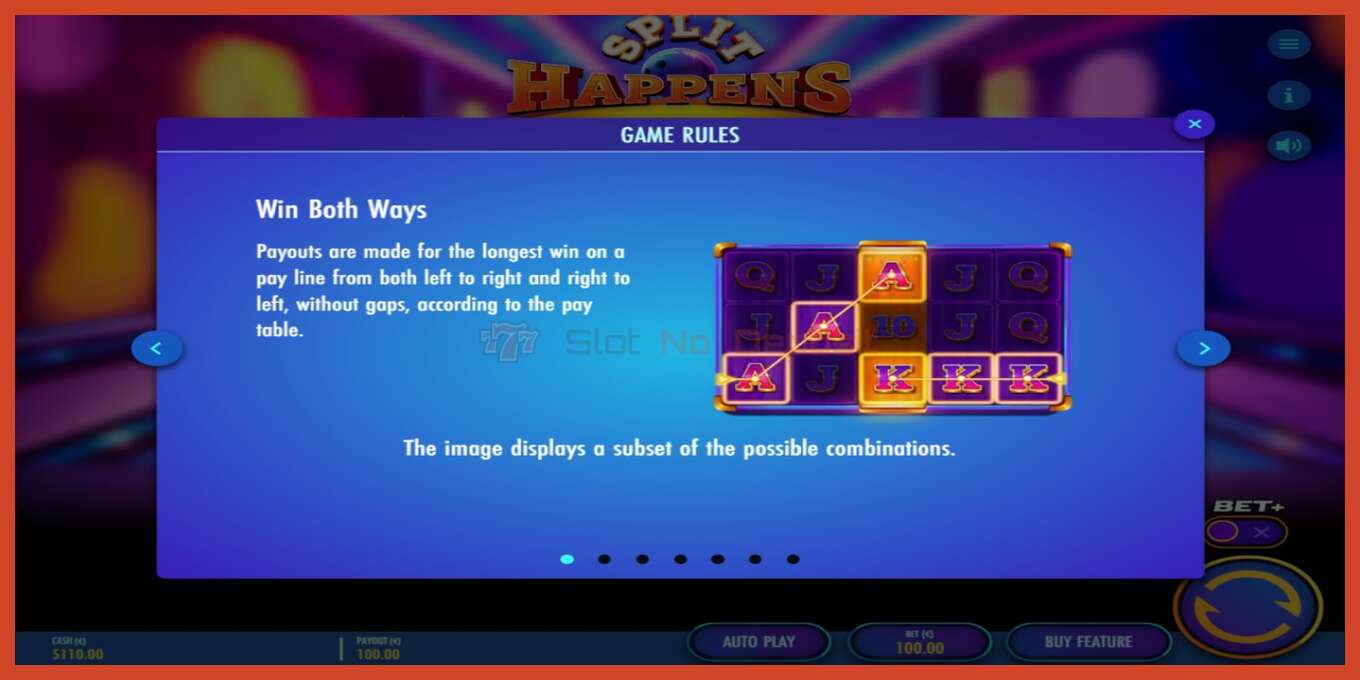 Slot screenshot: Split Happens no deposit, number - 6