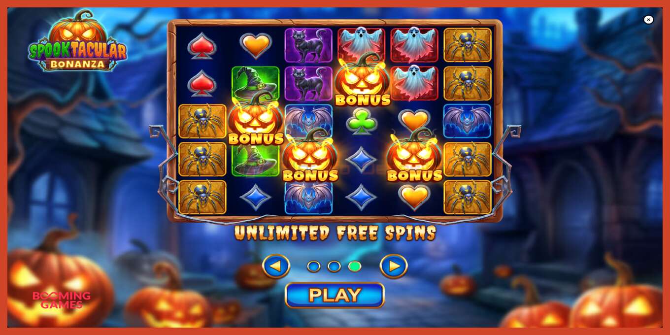 Slot screenshot: Spooktacular Bonanza bez depozita, broj - 1