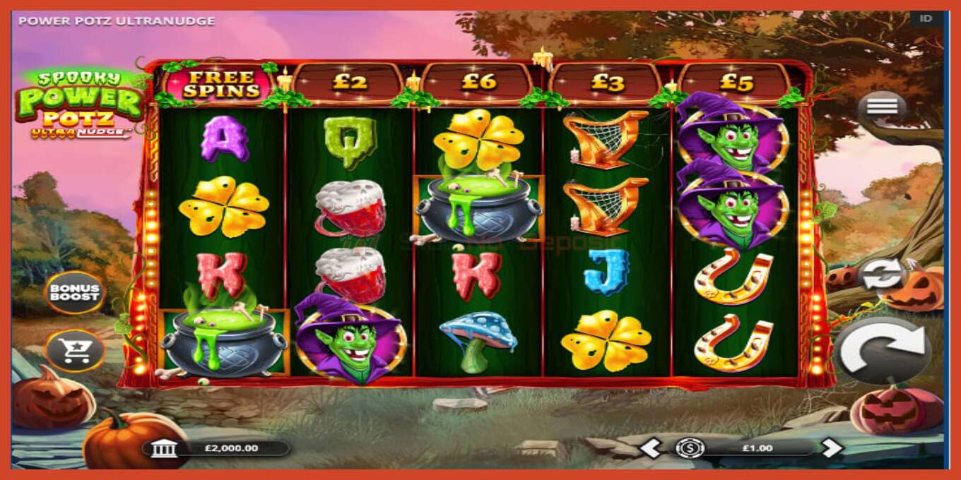 Slot screenshot: Spooky Power Potz Ultranudge no deposit, number - 2