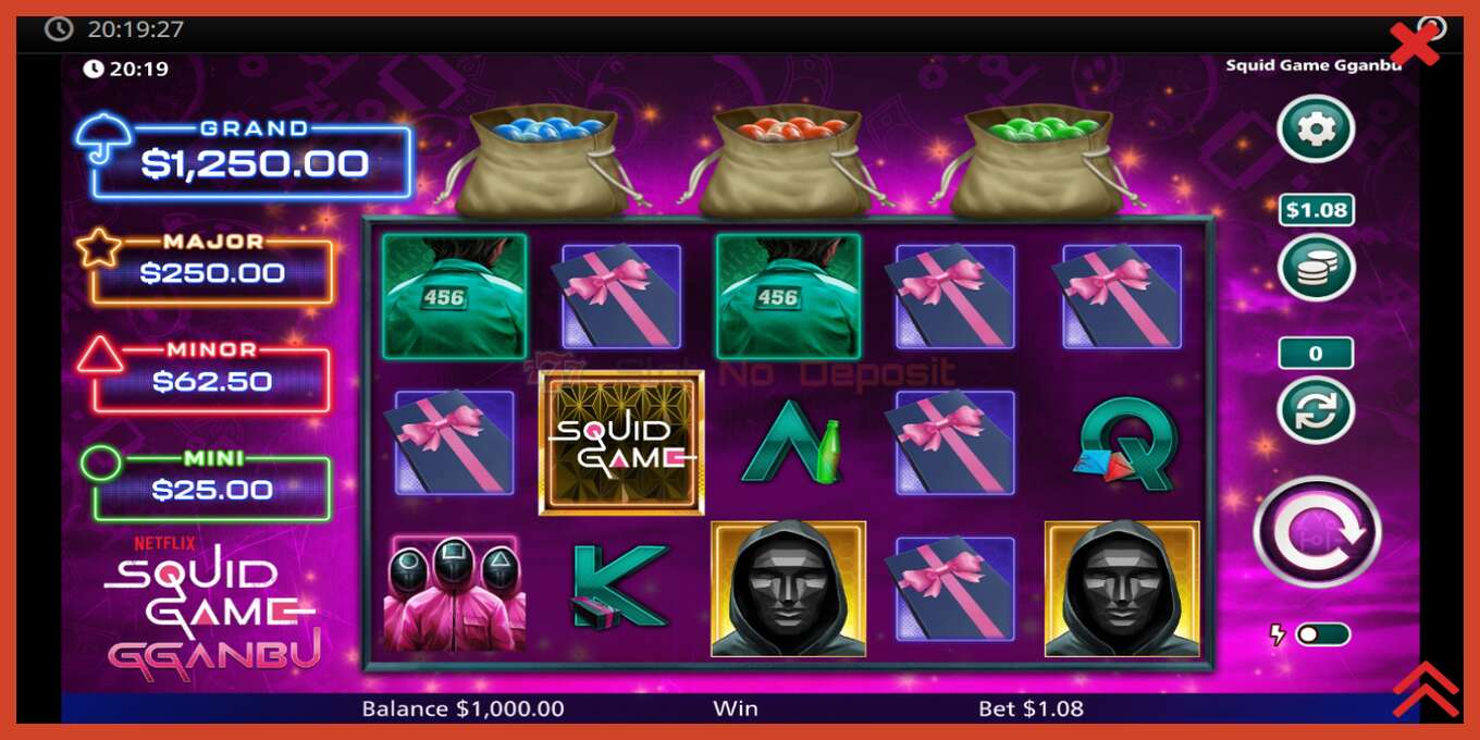 Slot screenshot: Squid Game Gganbu no deposit, number - 2