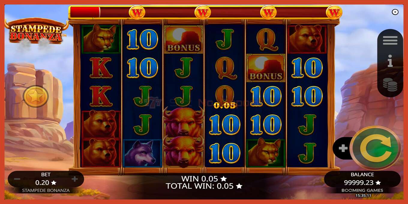 Slot screenshot: Stampede Bonanza no deposit, number - 2