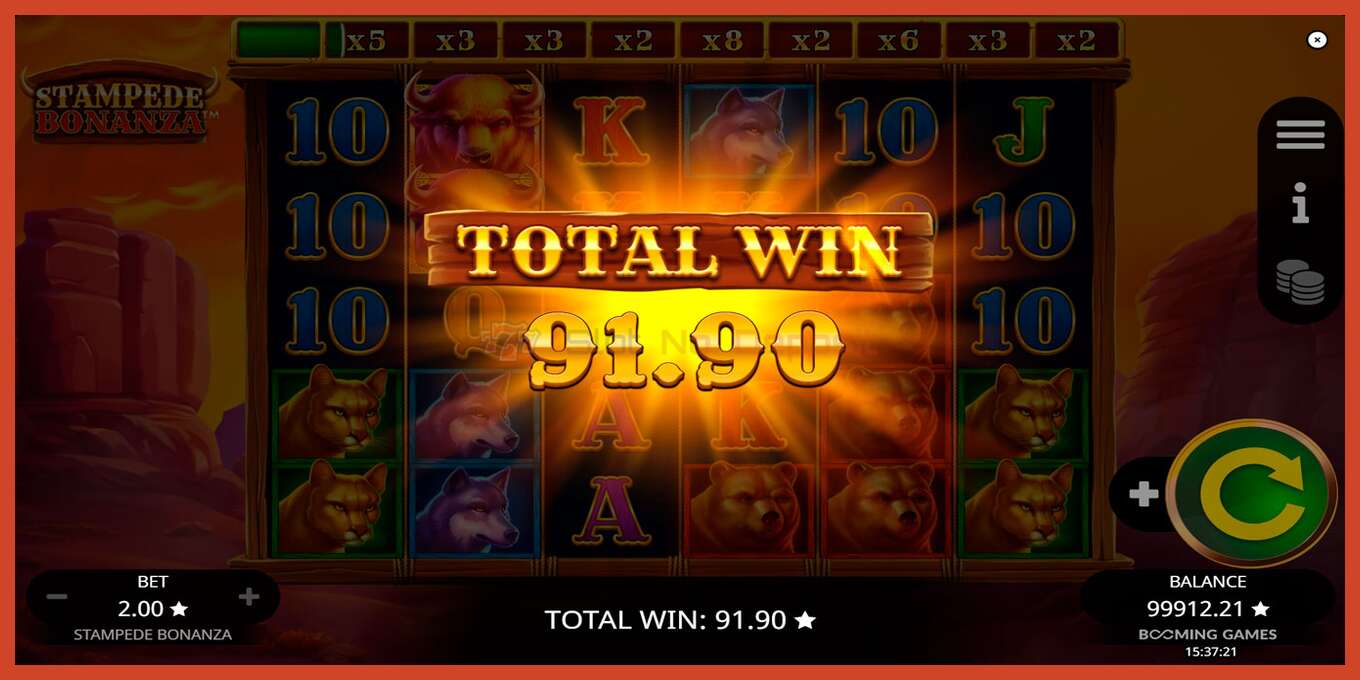 Slot screenshot: Stampede Bonanza no deposit, number - 5