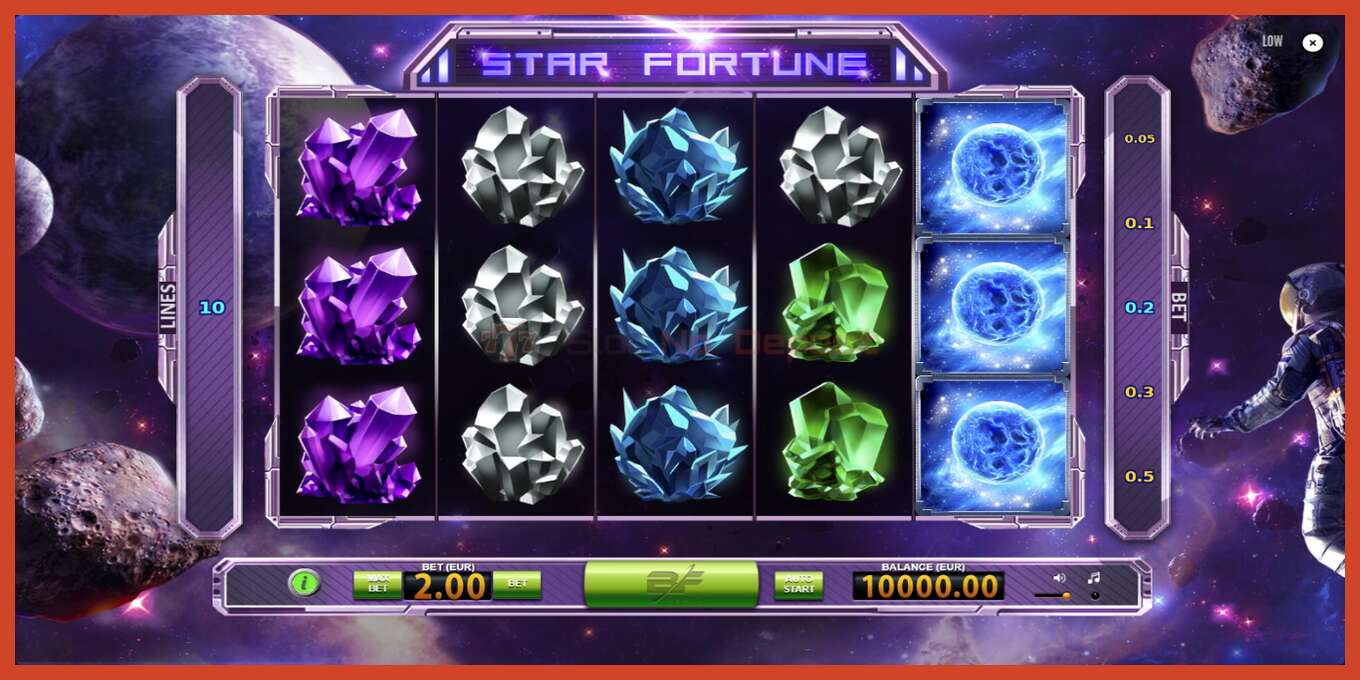 Slot screenshot: Star Fortune no deposit, number - 1