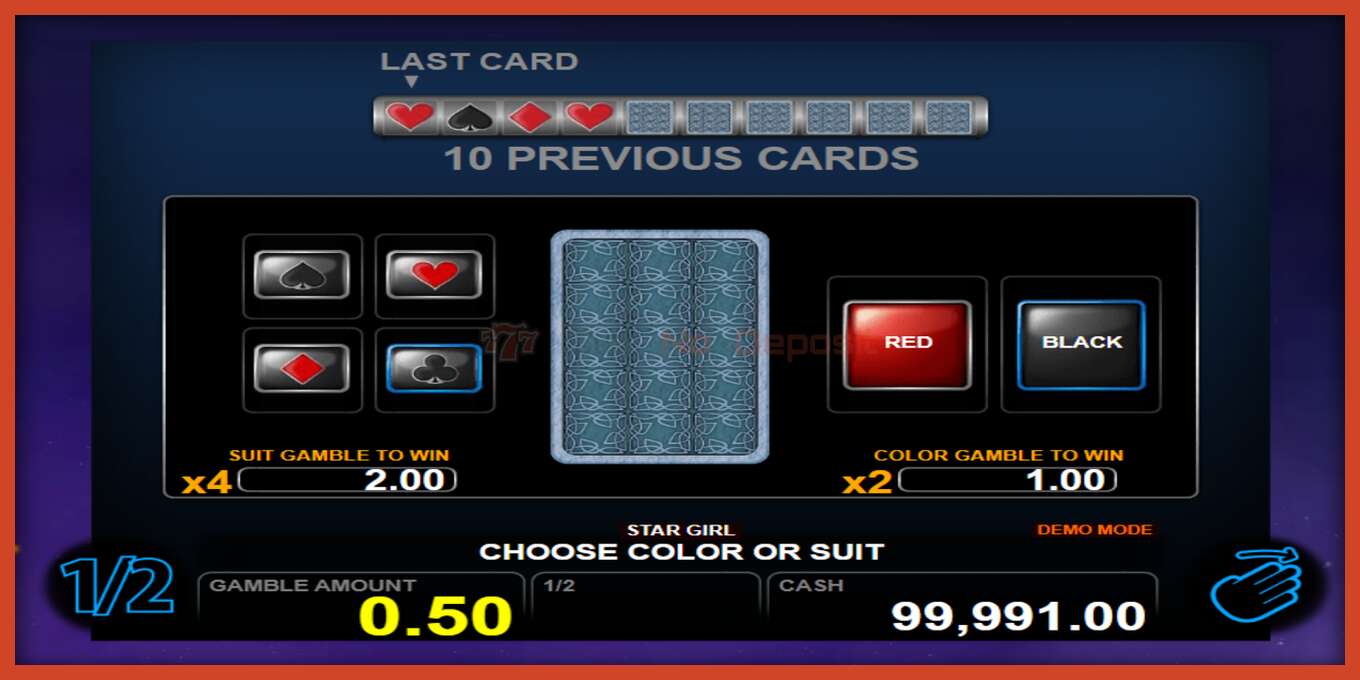 Slot screenshot: Star Girl no deposit, number - 4