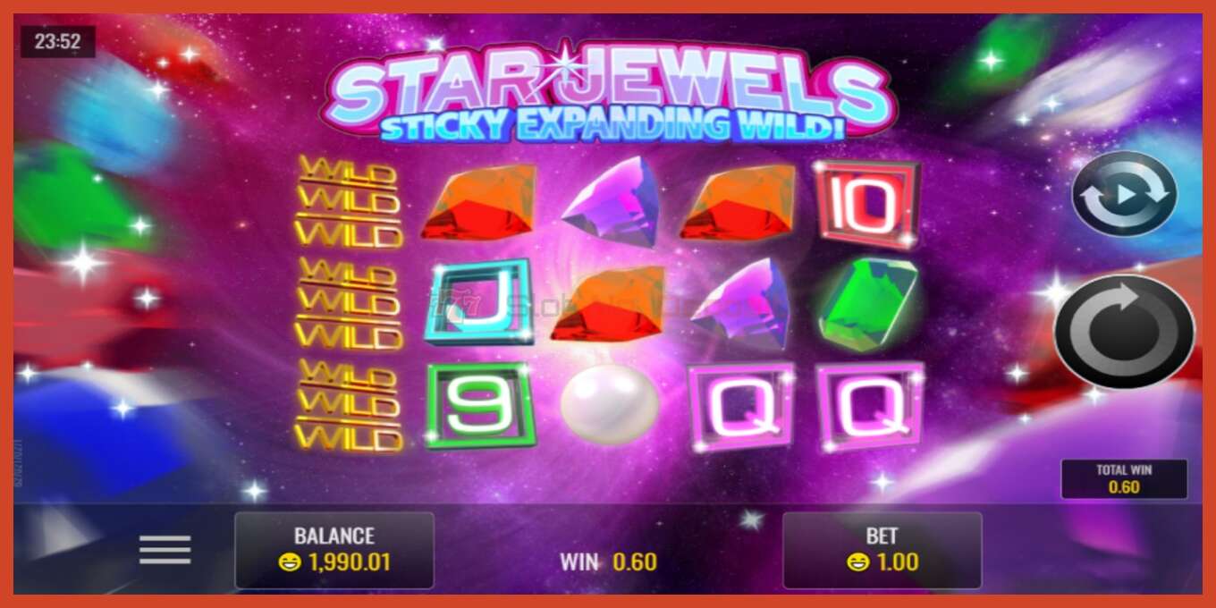 Slot screenshot: Star Jewels no deposit, number - 2