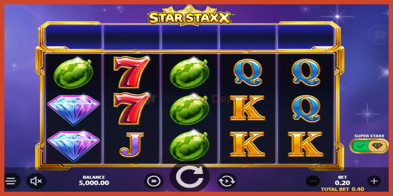 Slot screenshot: Star Staxx no deposit, number - 1