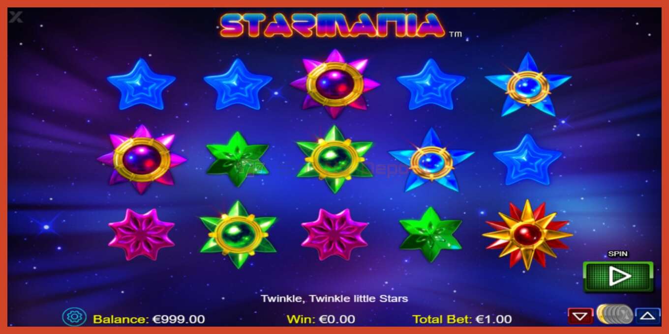 Slot screenshot: Starmania no deposit, number - 1