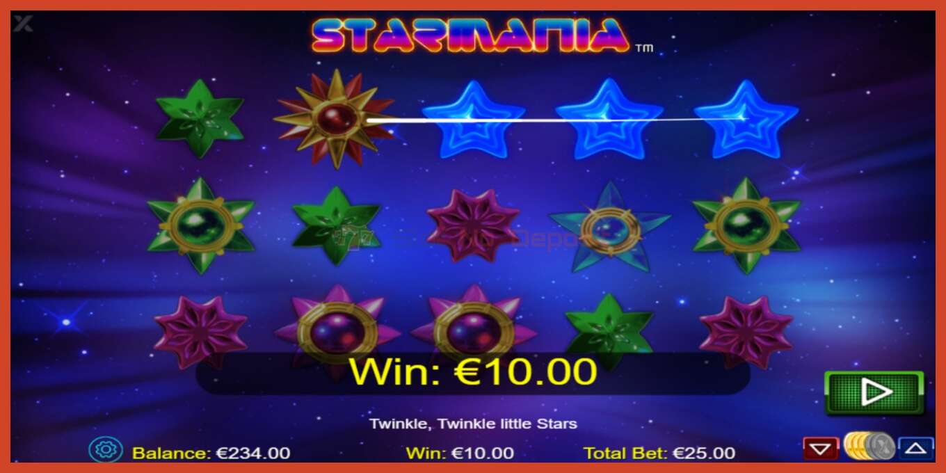 Slot screenshot: Starmania no deposit, number - 2