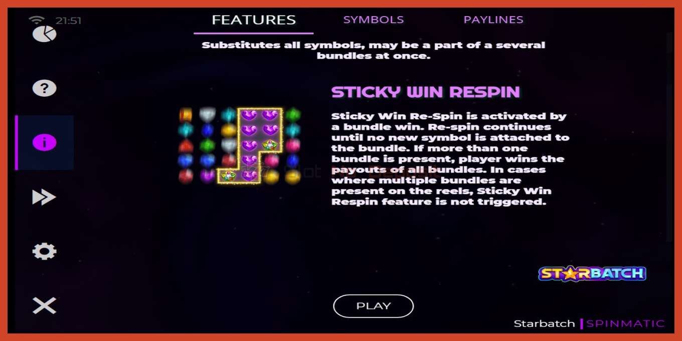 Slot screenshot: StarQuest no deposit, number - 5