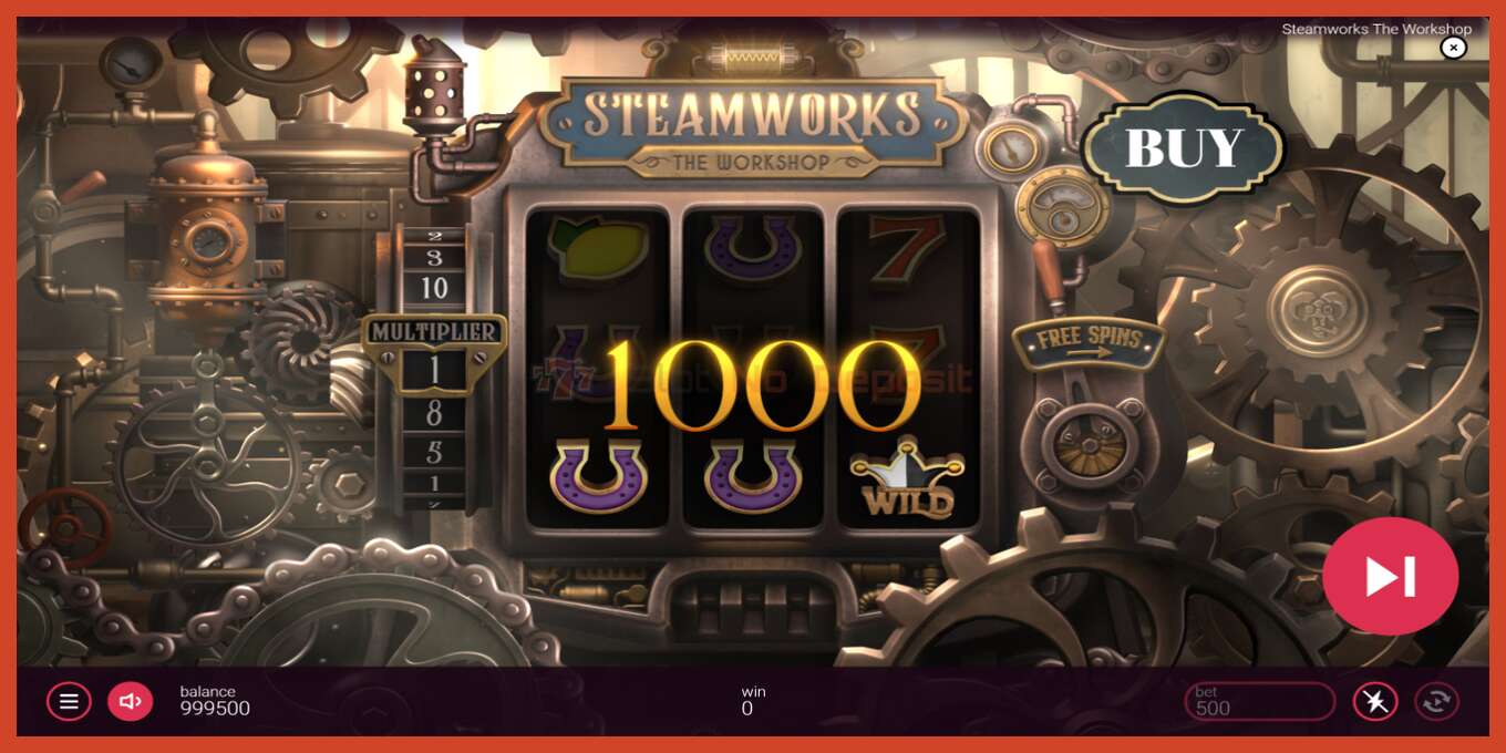 Slot screenshot: Steamworks - The Workshop nincs letét, szám - 3