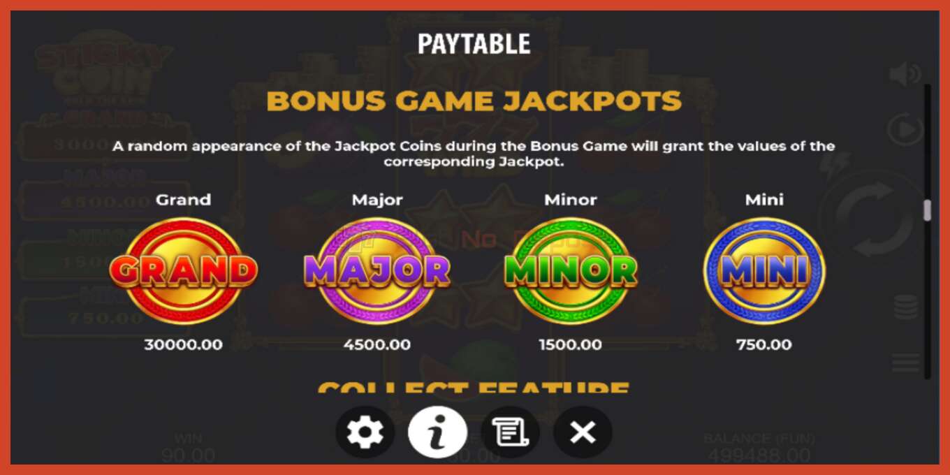 Slot screenshot: Sticky Coin: Hold the Spin no deposit, number - 6