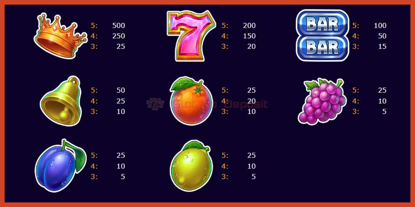 Slot screenshot: Storm Fruits no deposit, number - 5