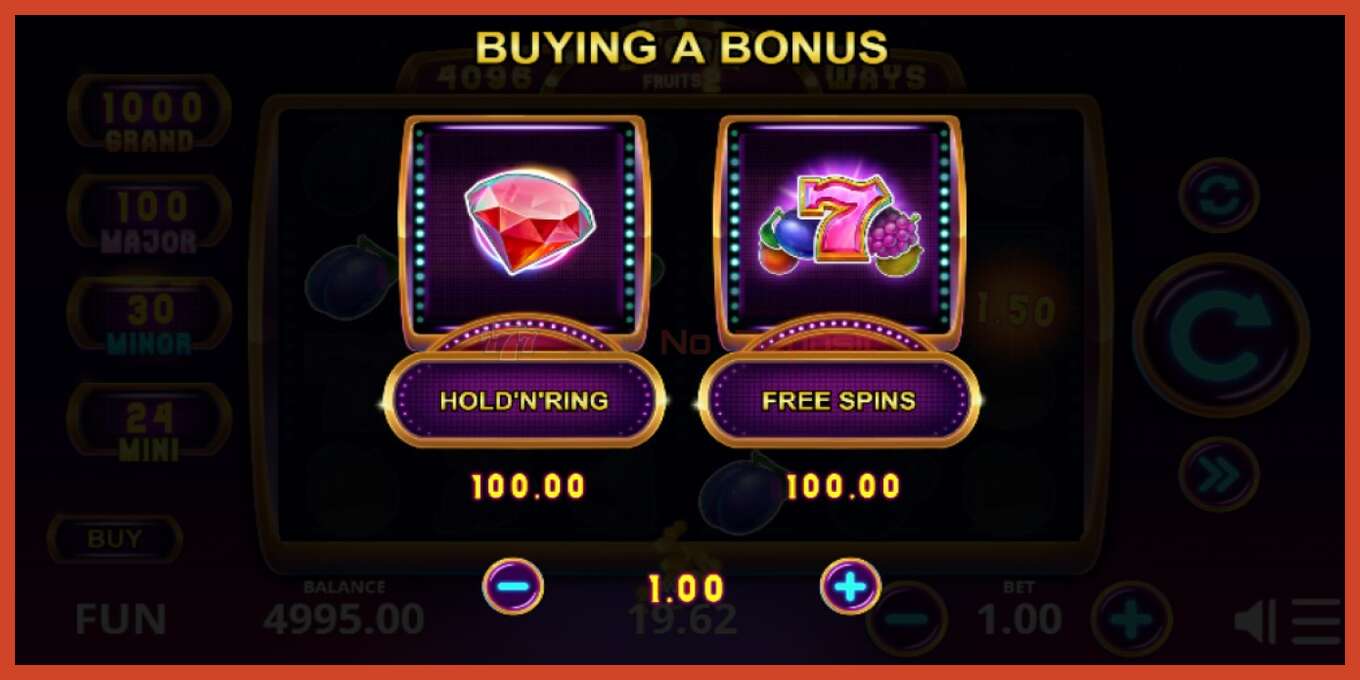 Slot screenshot: Storm Fruits 2 no deposit, number - 4