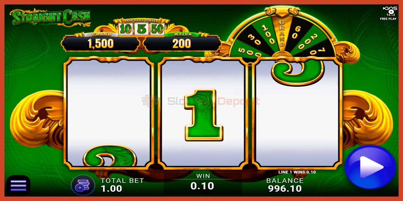 Slot screenshot: Straight Cash bez depozita, broj - 2