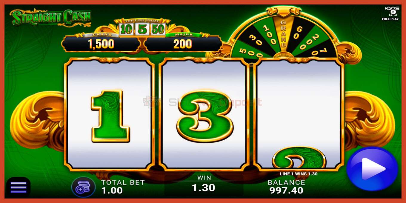 Slot screenshot: Straight Cash bez depozita, broj - 4