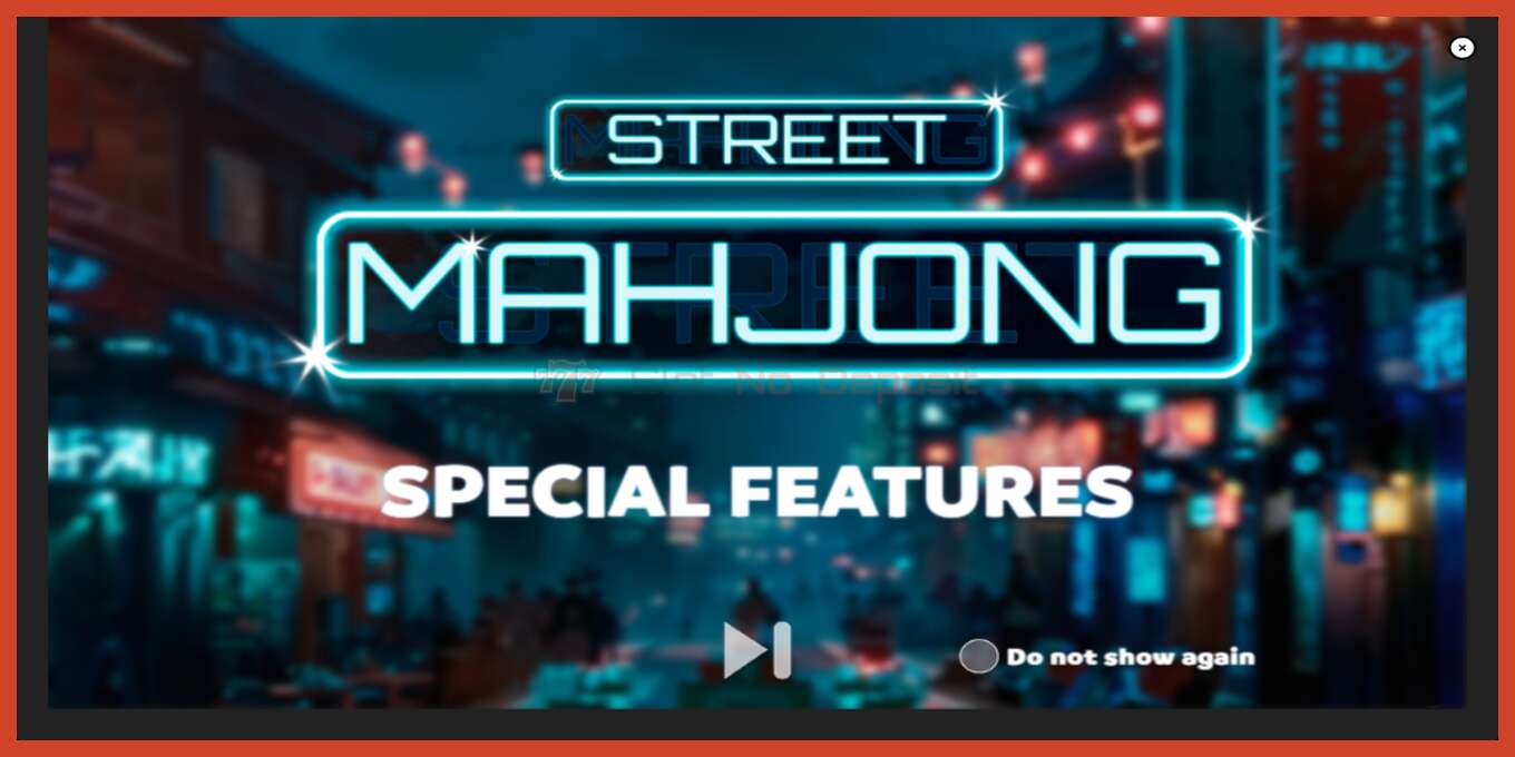 Slot screenshot: Street Mahjong no deposit, number - 1