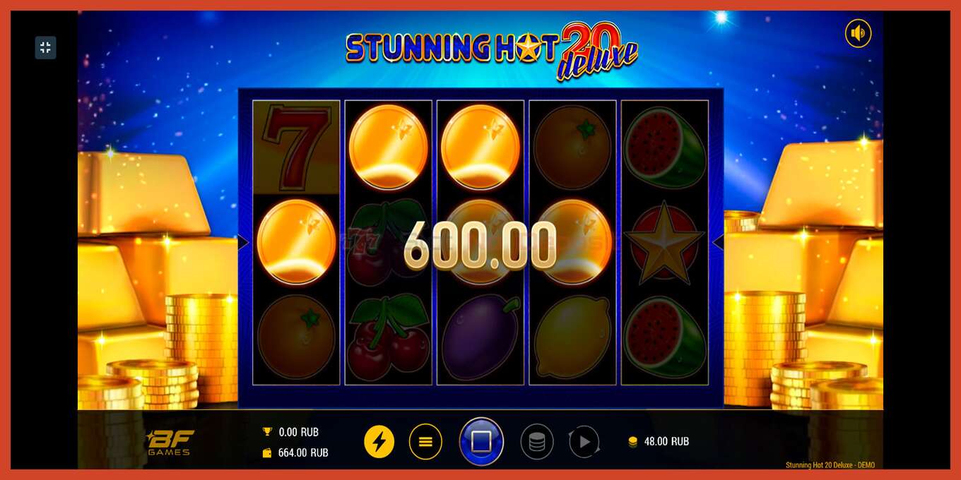 Slot screenshot: Stunning Hot 20 Deluxe no deposit, number - 2