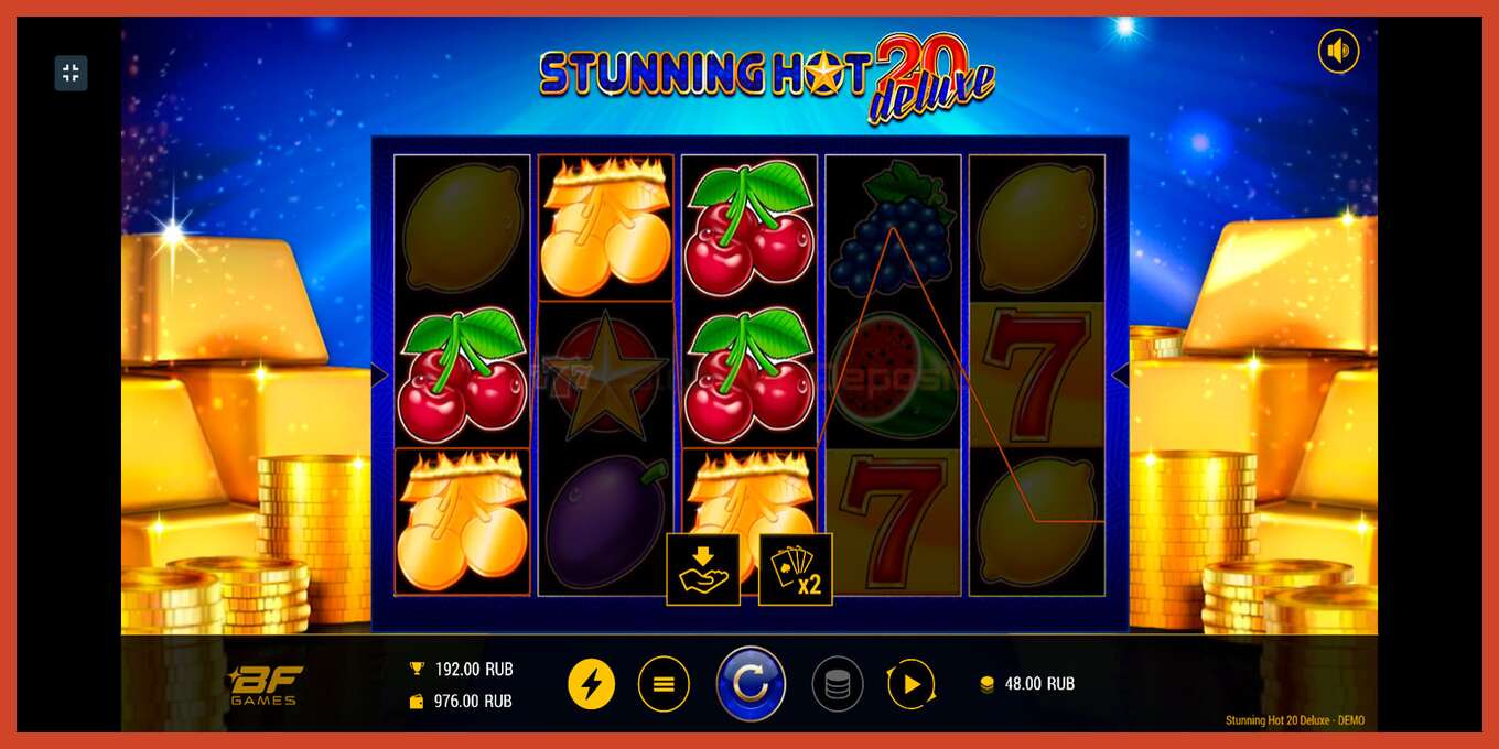 Slot screenshot: Stunning Hot 20 Deluxe no deposit, number - 3