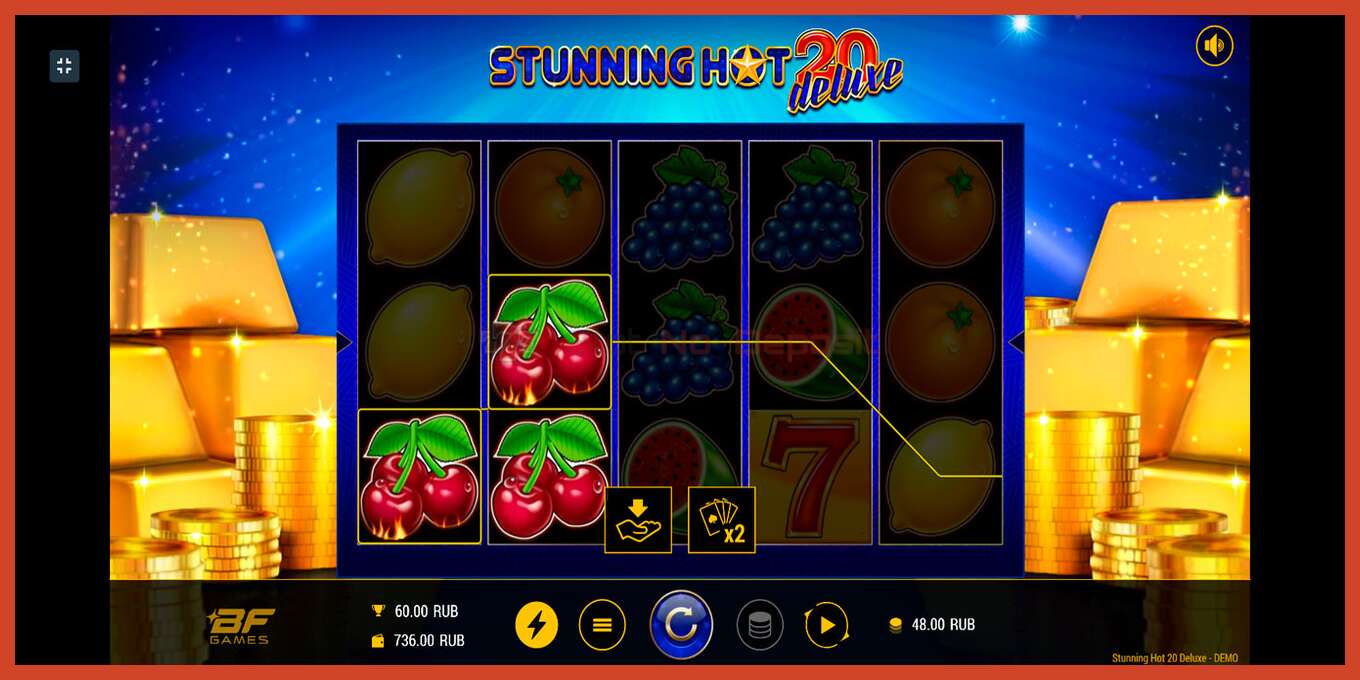 Slot screenshot: Stunning Hot 20 Deluxe no deposit, number - 4