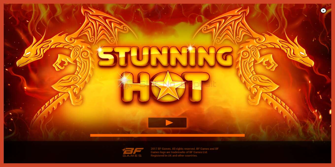 Slot ekran görüntüsü: Stunning Hot depozit yoxdur, nömrə - 1