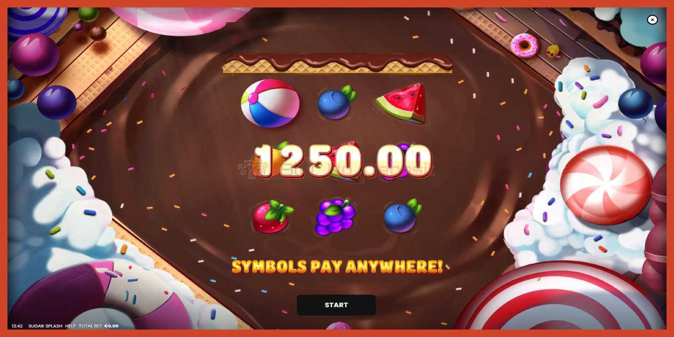 Slot screenshot: Sugar Splash bez depozita, broj - 1