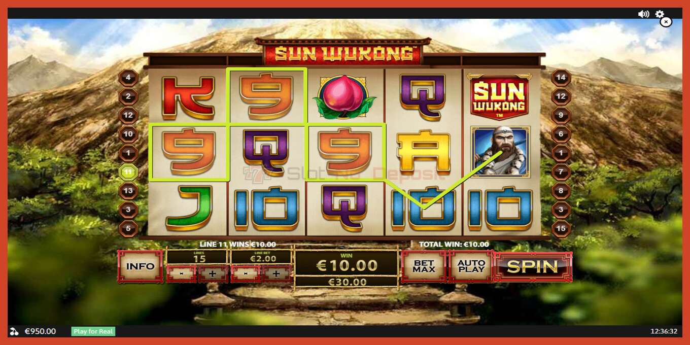 Slot screenshot: Sun Wukong no deposit, number - 3