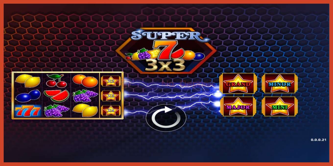 Slot screenshot: Super 7 3x3 bez depozita, broj - 1