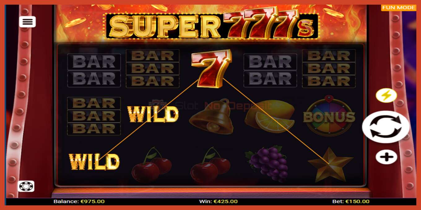 Slot-Screenshot: Super 777s keine anzahlung, nummer - 4