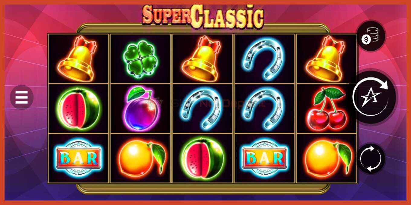 Slot скриншоту: Super Classic депозит жок, саны - 1