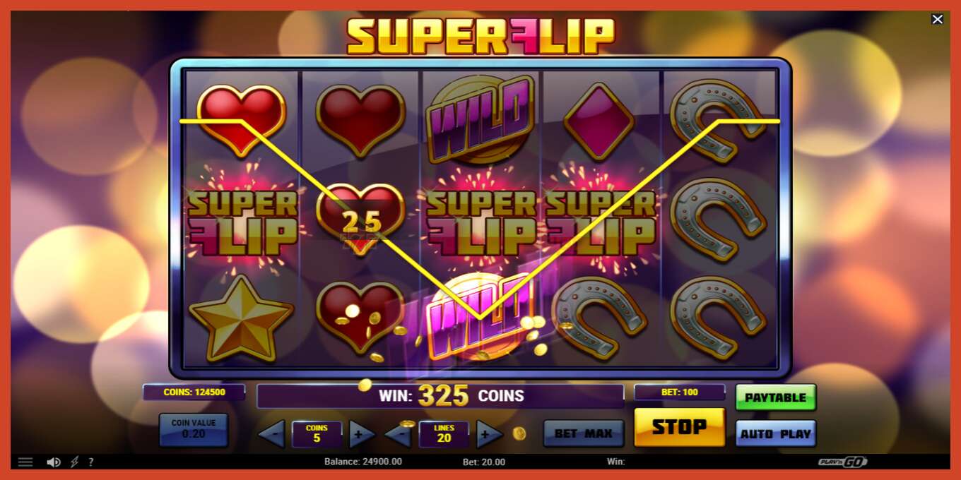 Slot screenshot: Super Flip no deposit, number - 3