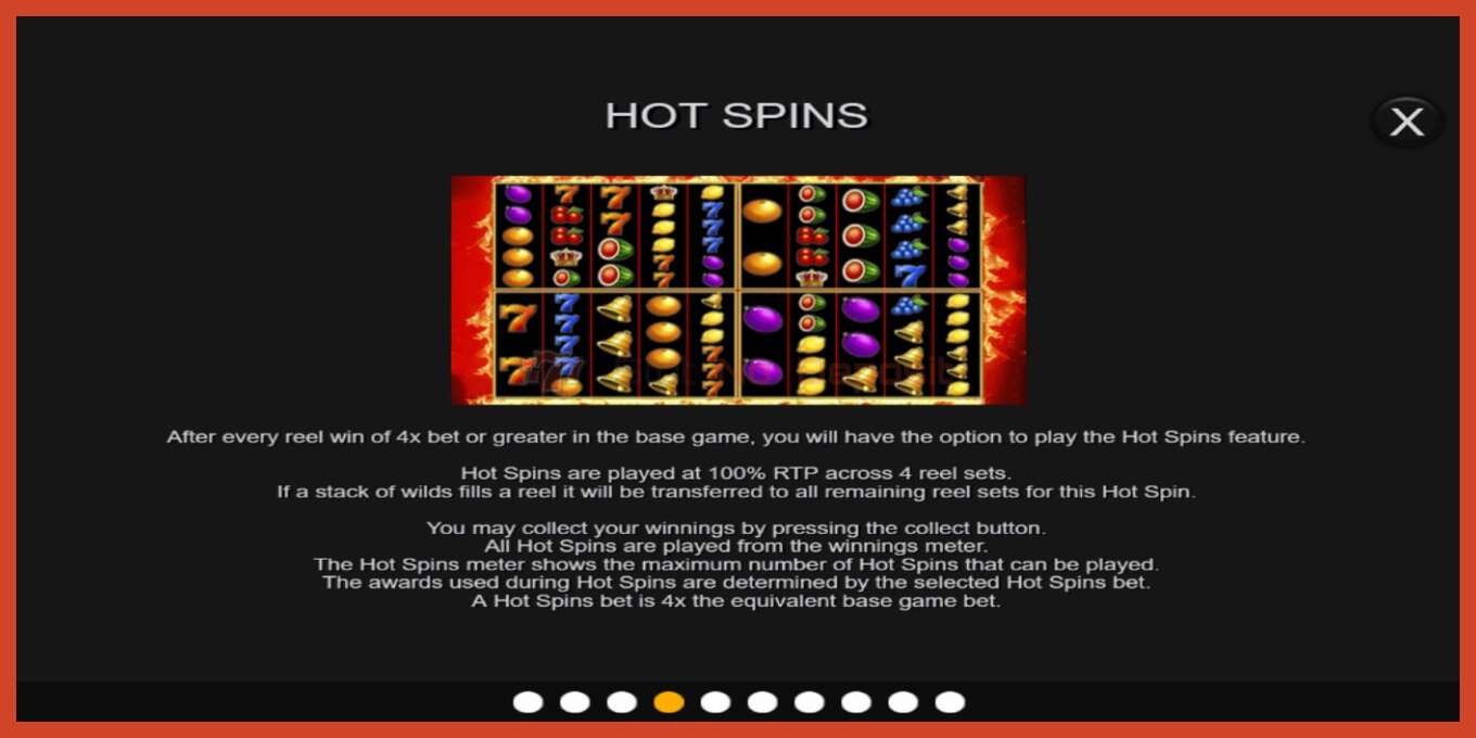 Slot screenshot: Super Hot Fruits Megaways nincs letét, szám - 6