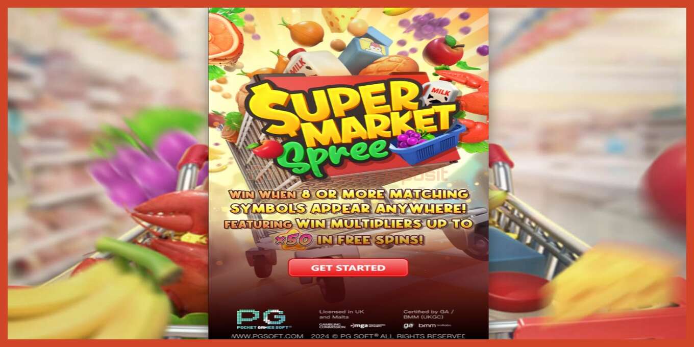 Slot screenshot: Supermarket Spree no deposit, number - 1