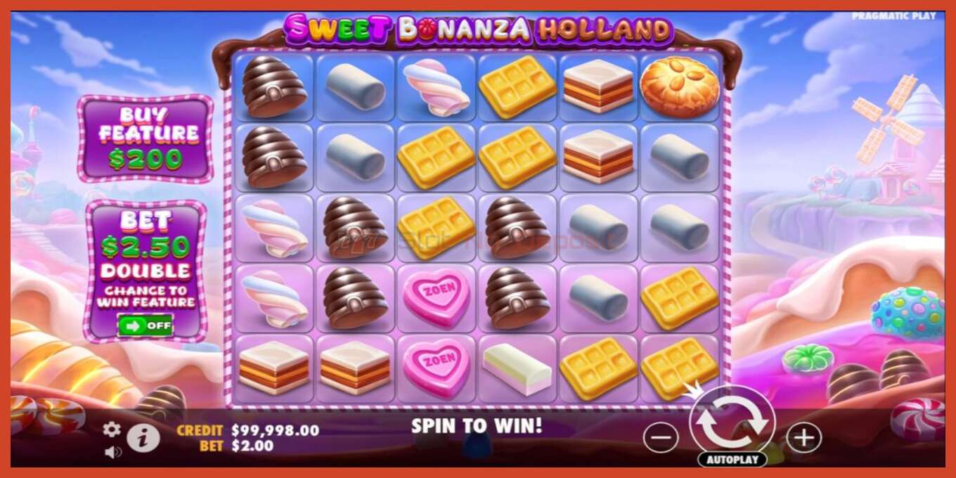 Schermata della fessura: Sweet Bonanza Holland – Oranje Jackpot nessun deposito, numero - 1